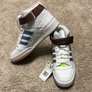 Adidas Women's White and Brown High-Top Sneakers KSENIASCHNAIDER + ADIDAS